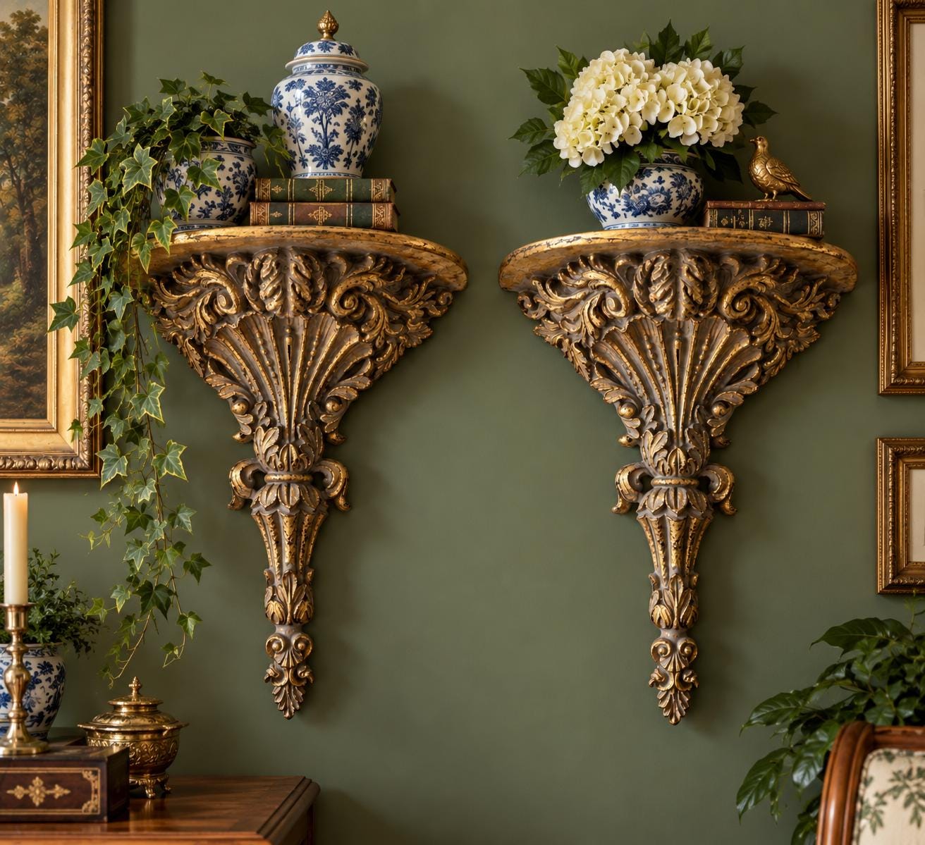 Hollywood Regency Shelves - Etsy