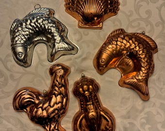 Copper Jello Molds