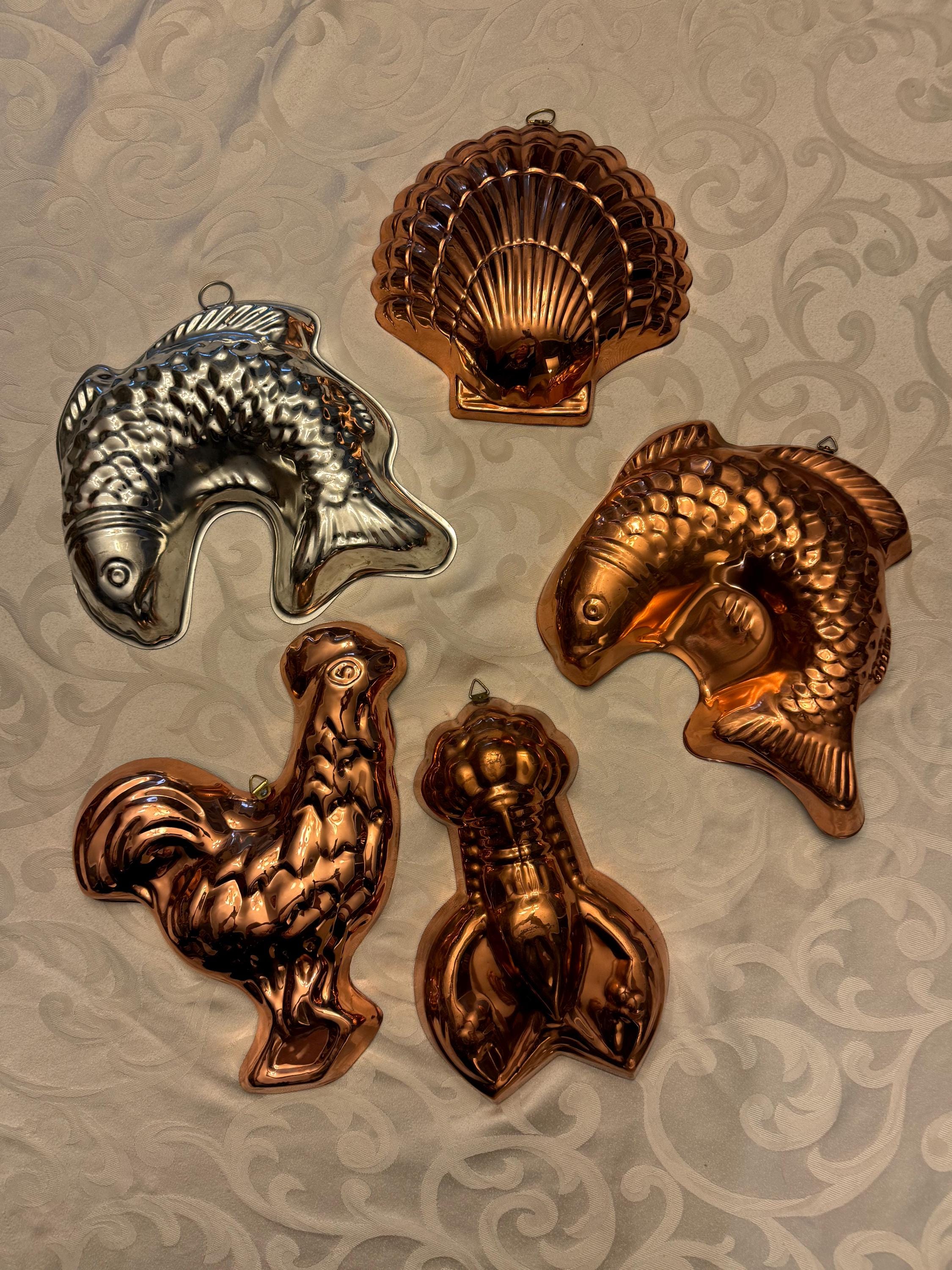 Copper Jello Molds - Etsy