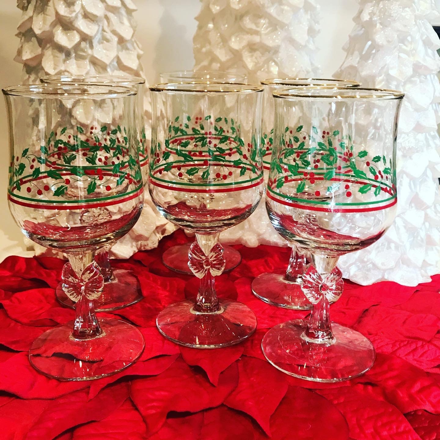 6 Weinglas-Anhänger Weihnachten – Handgefertigt, Mit Samtbeutel, Perfekt Als Geschenk Für Weinliebhaber