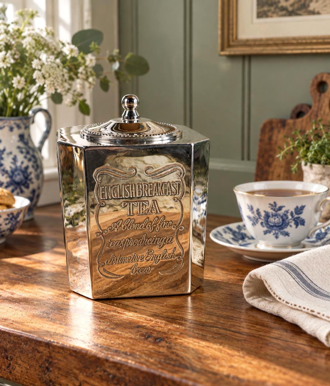Silver Plate Tea Caddy - Etsy