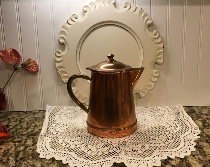 Vintage Copper Coffee Pot Etsy