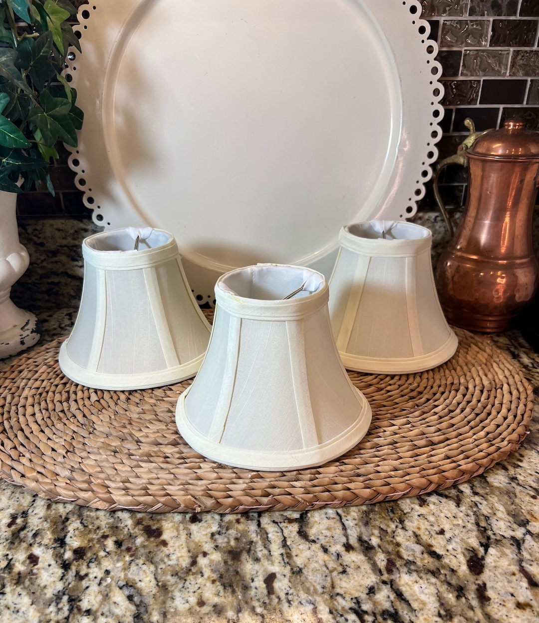 Mini Lamp Shades Clipon Mini Lamp Shades Eggshell Chandelier Shades Etsy