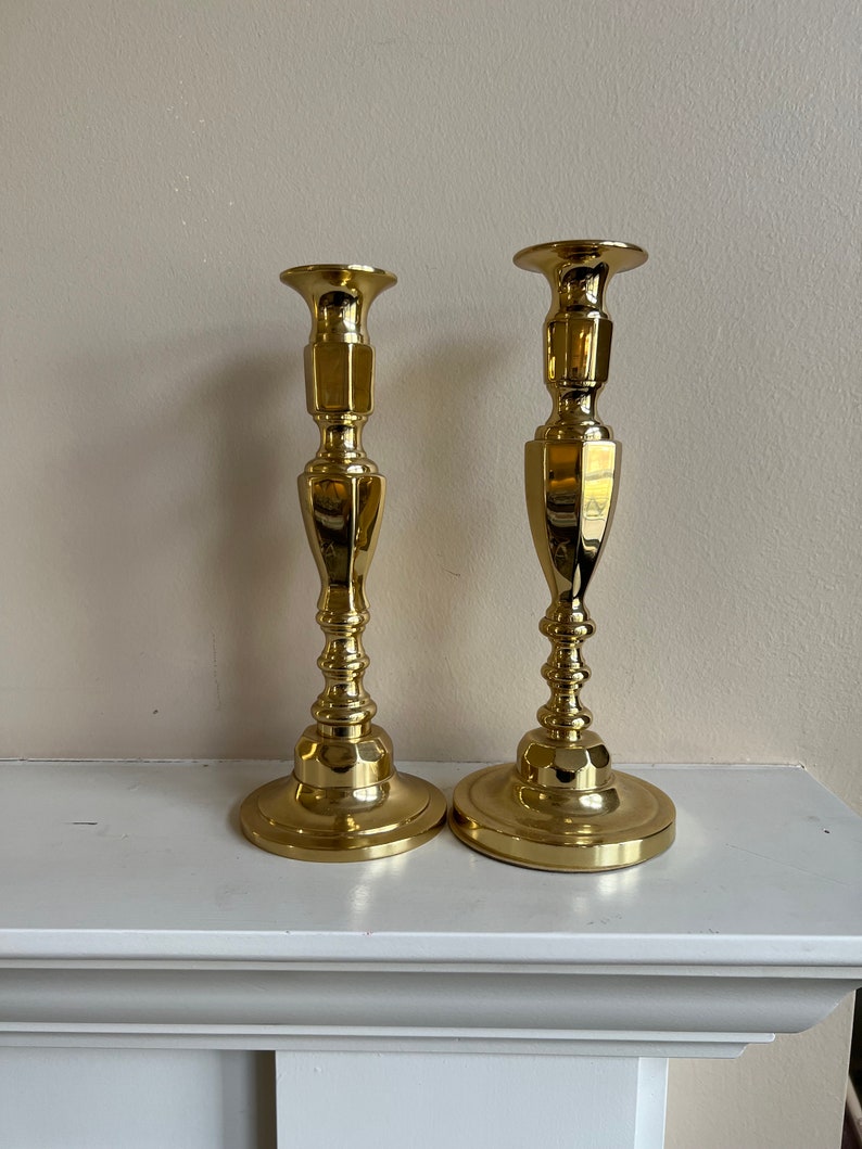 Baldwin Brass Candlestick Holders Etsy