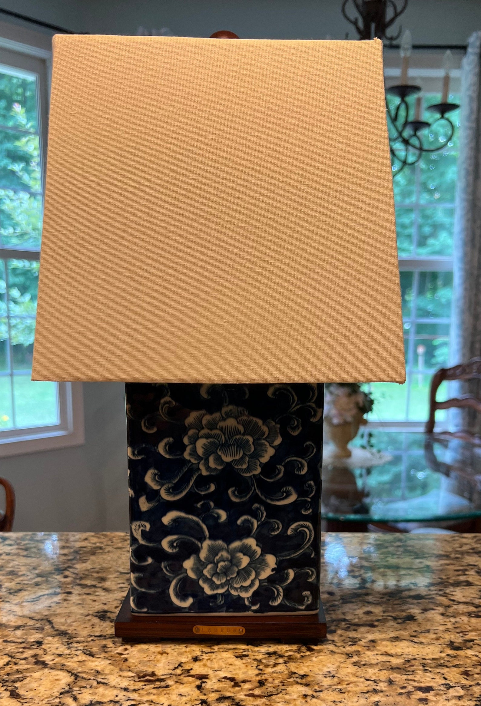 Ralph Lauren Blue Chinese Chinoiserie Porcelain Table Lamp Etsy