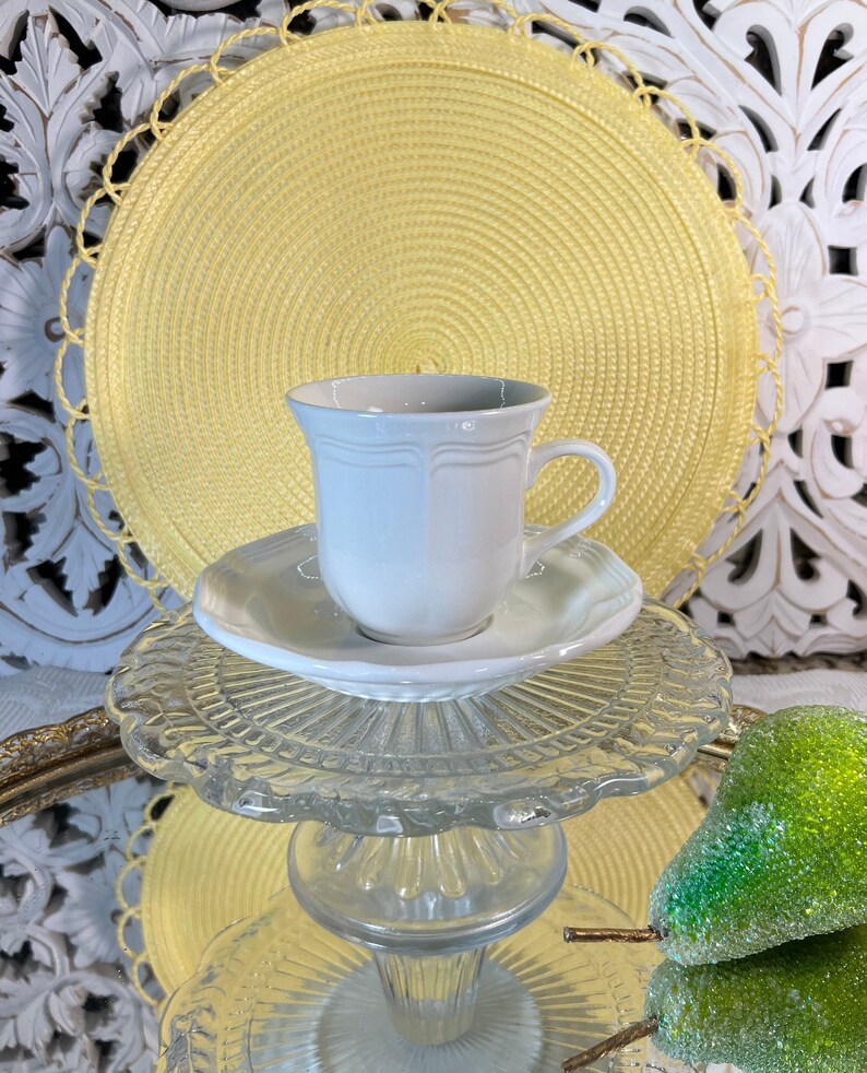 Mikasa French Countryside Coffee Mugs & Saucers
