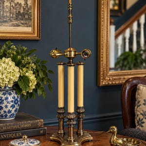 Antique 3 Arm Floor Lamp - Etsy