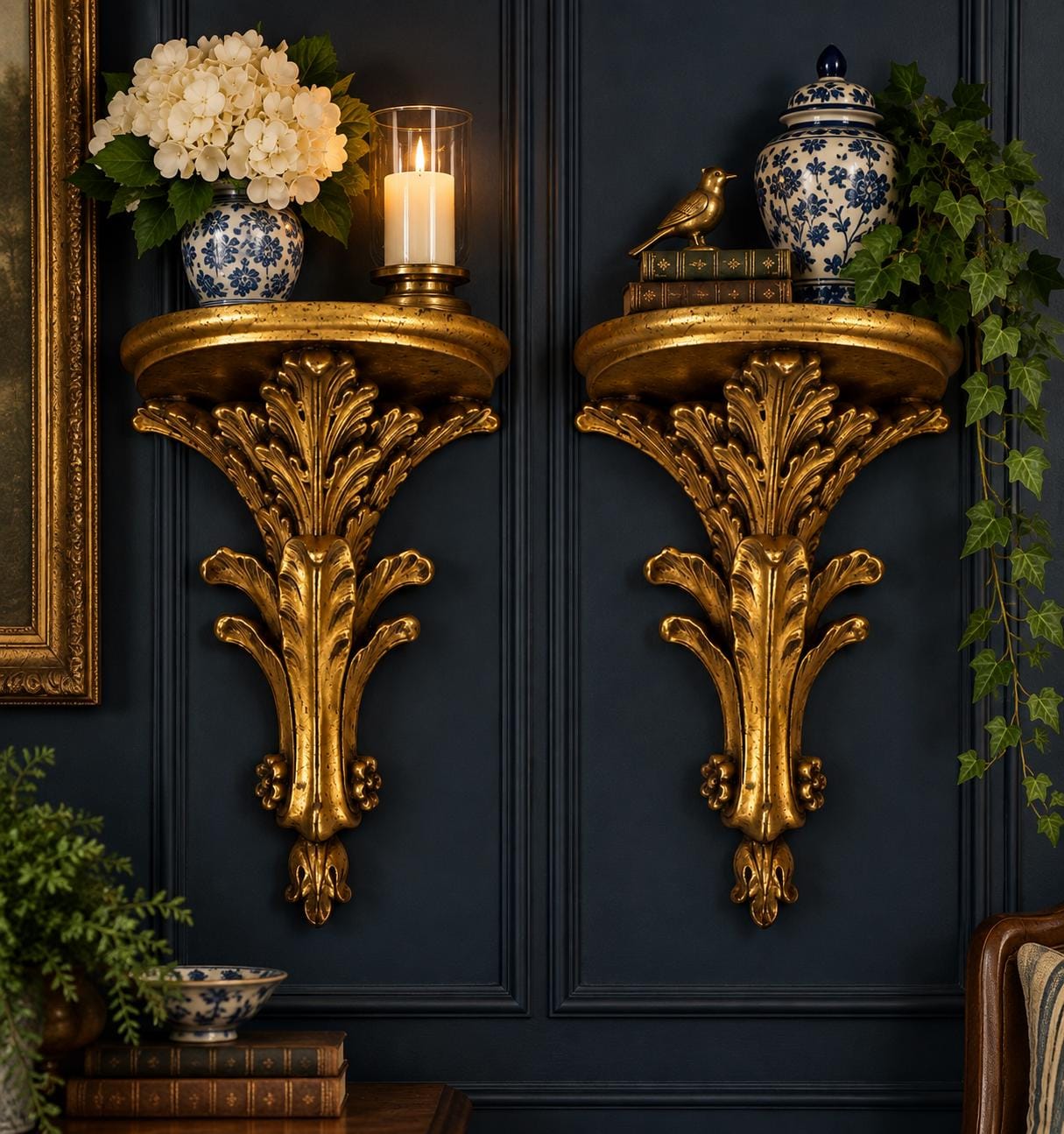 Hollywood Regency Shelves - Etsy
