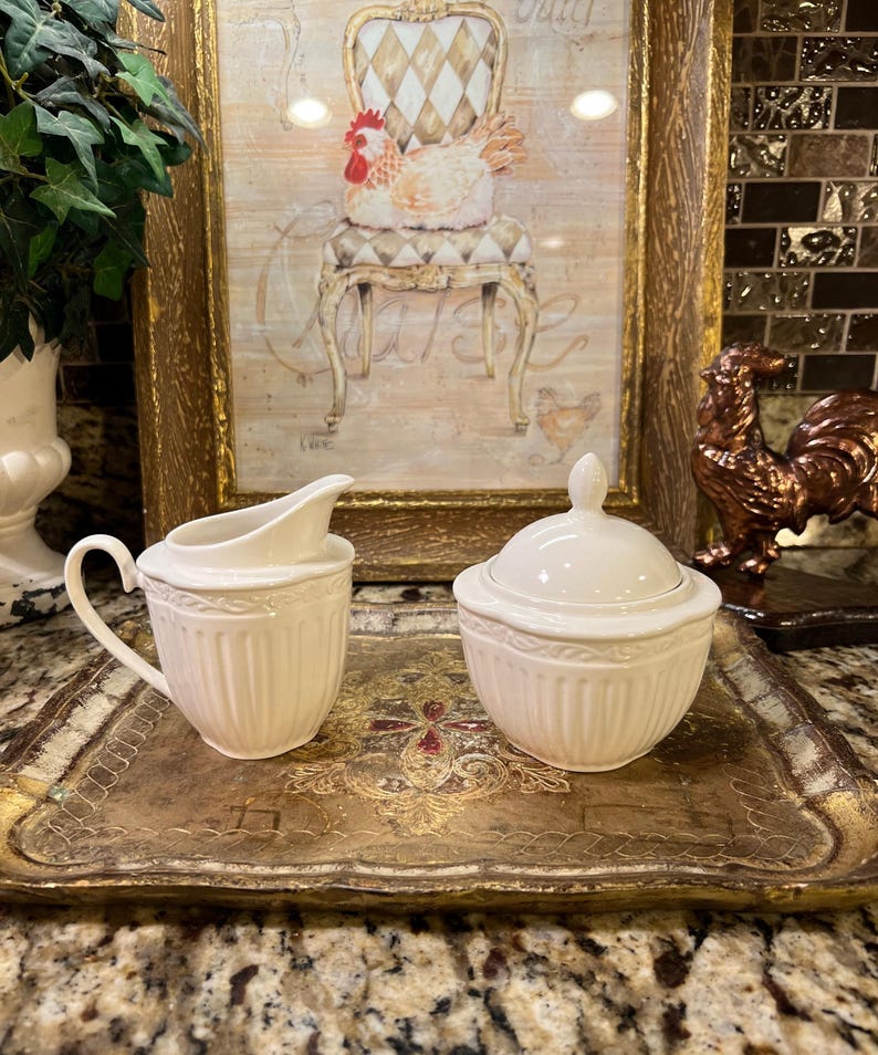 Mikasa Italian Countryside Sugar and Creamer - Thumbnail 4