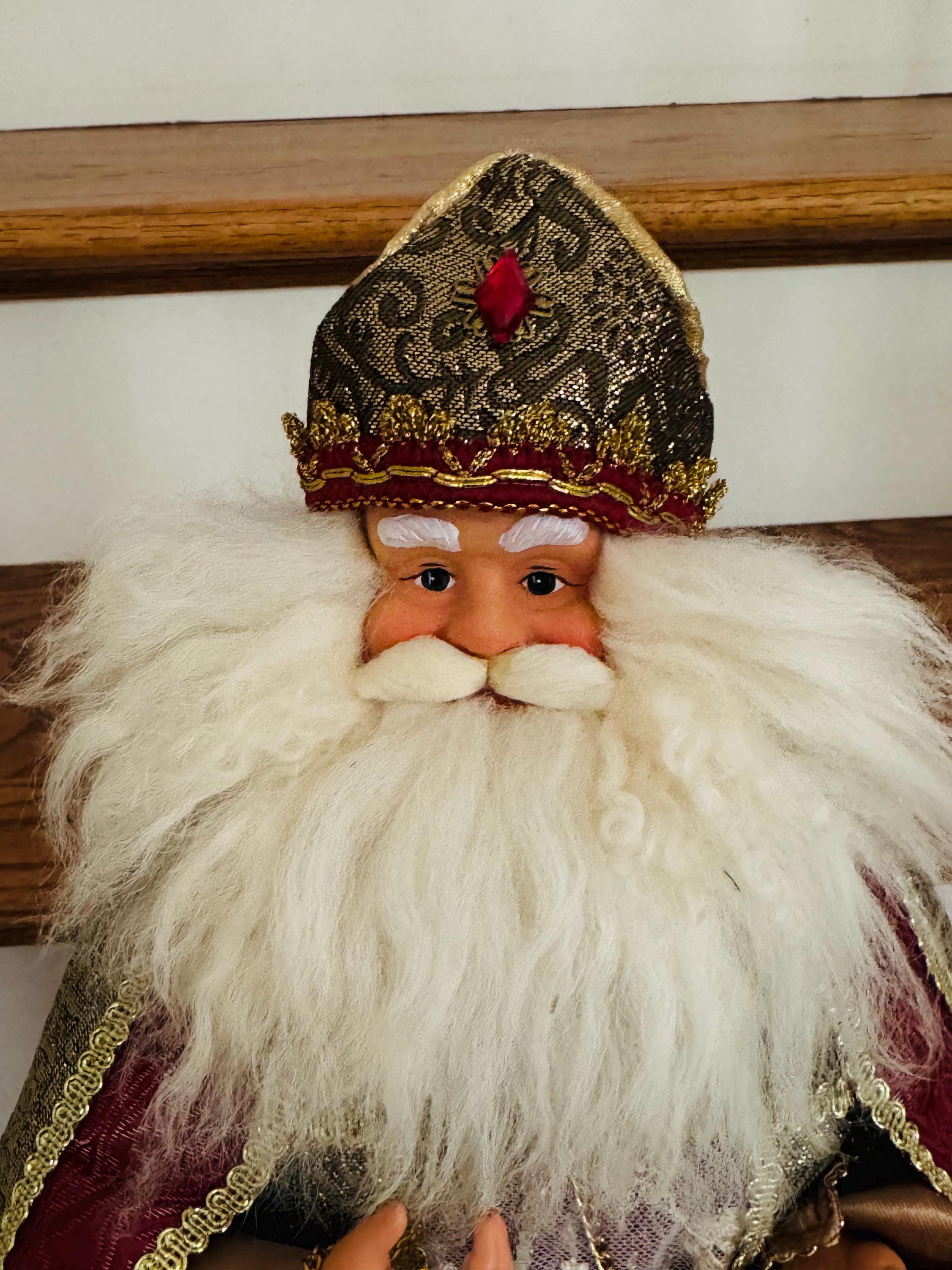 Cardinal Santa Claus Figure ~ Catholic Santa Figurine Statue ...