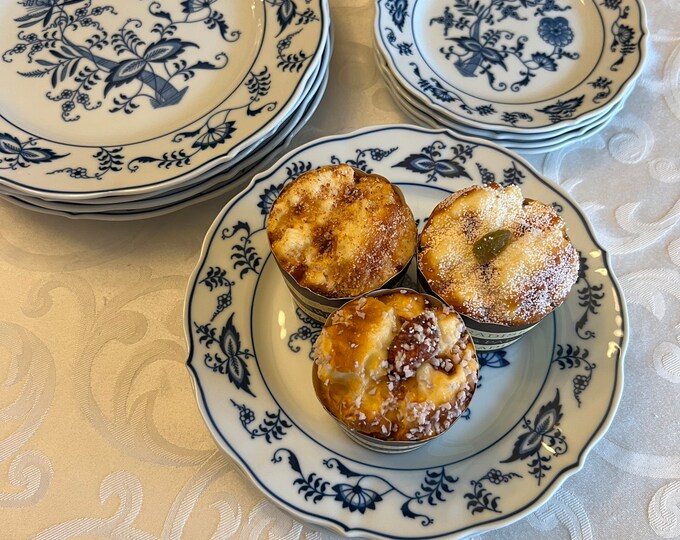 Blue Danube Bread/dessert Plates Japan, Blue Onion Pattern Dishes - Etsy