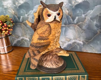 Vintage Owl Statue ~ Owl Decor ~ MCM Owl Figurine