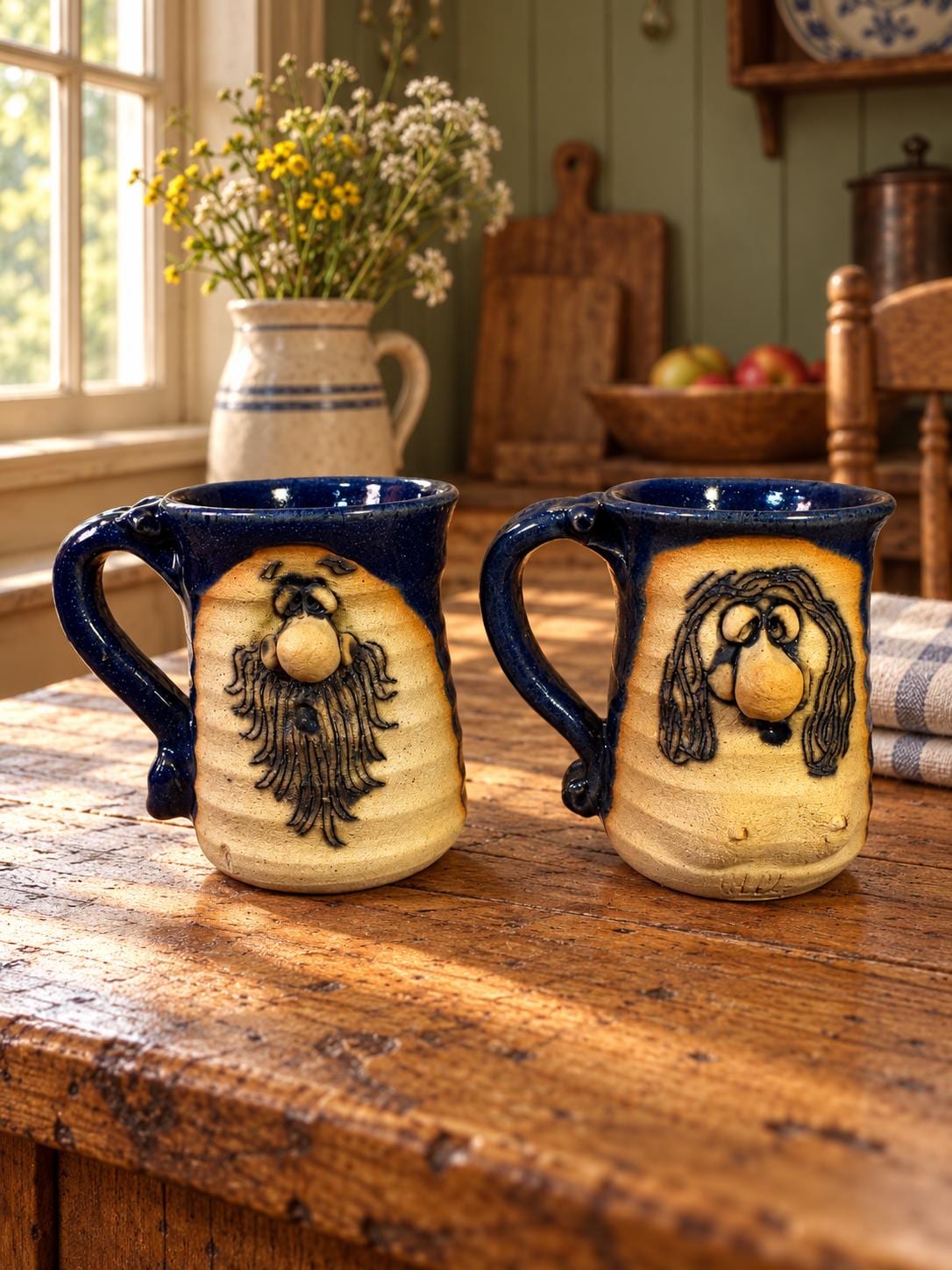 アメリカ70年代ヴィンテージ困ったお顔が可愛すぎるパグの陶器 70s Ugly Mug - Etsy