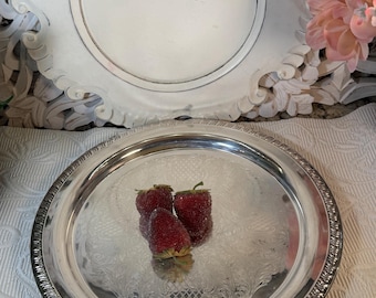 Silver Plate Serving Tray by Leonard ~ Silver Serving Tray