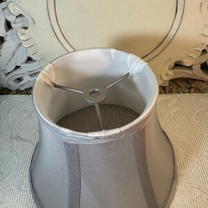 Urban Outfitters Light Gray Satin Lamp Shade ~ Lamp Shade for Table Lamp bild 3