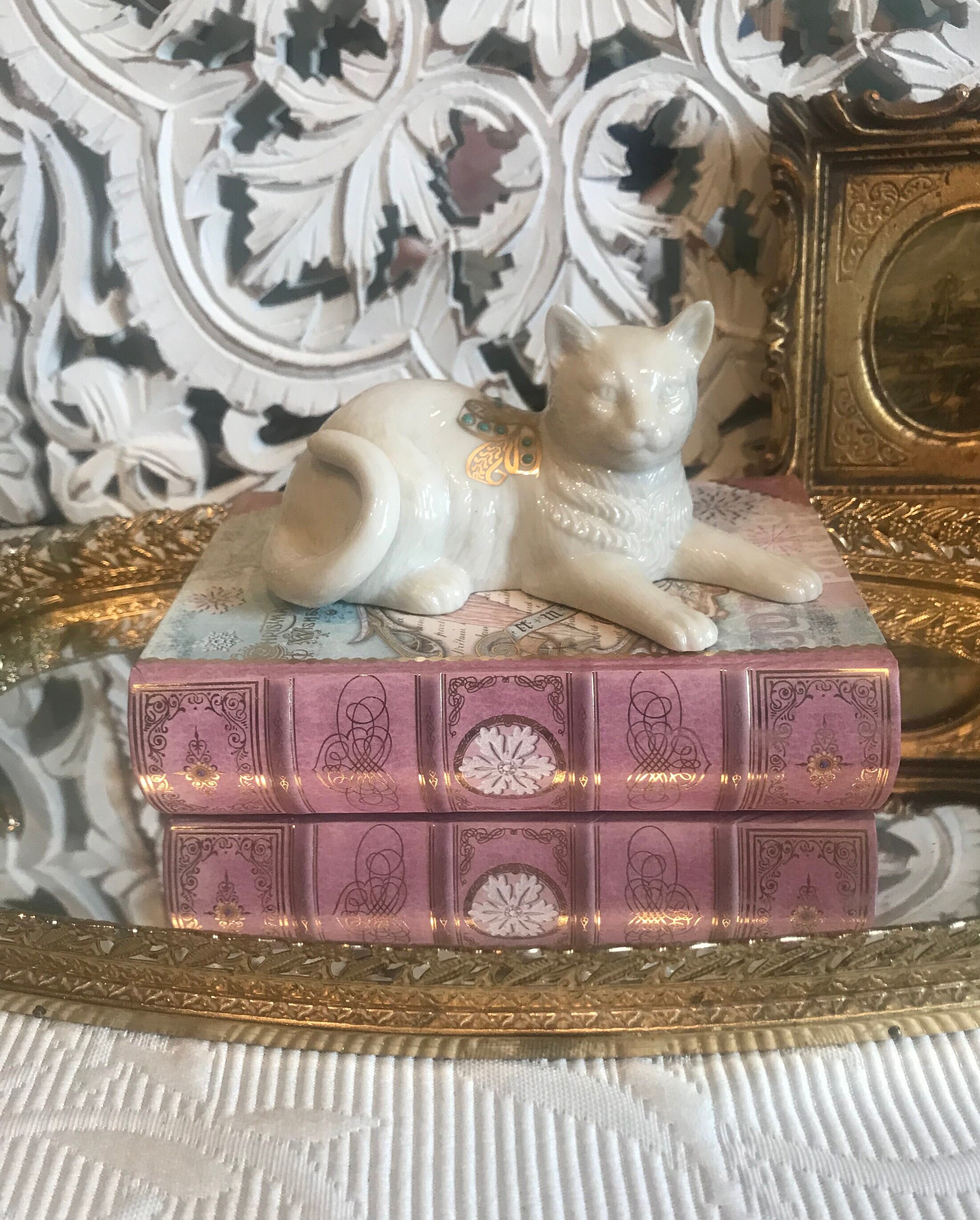 レノックス　猫 (Cat Jeweled ) Lenox Jewel Cats - Etsy