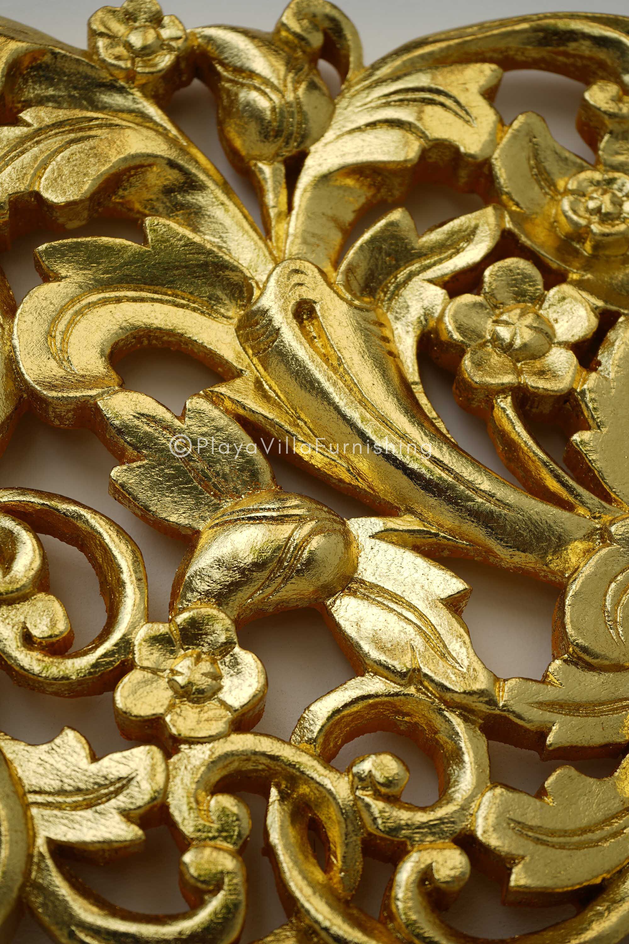 Gold Gilded Victorian Wall Art Hanging in Pair Wall Mounted Etsy