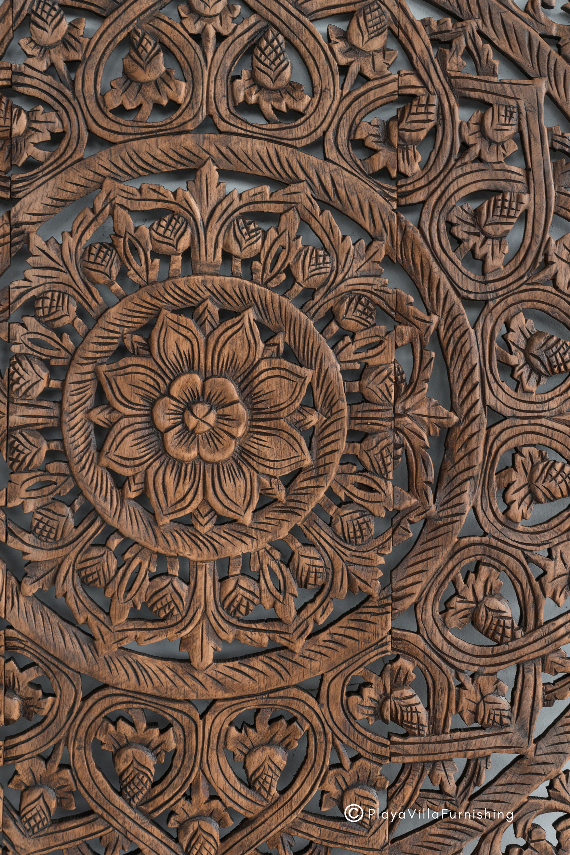 Sacred Geometry Wall Art Decor Wooden Mandala Laser Artwork
