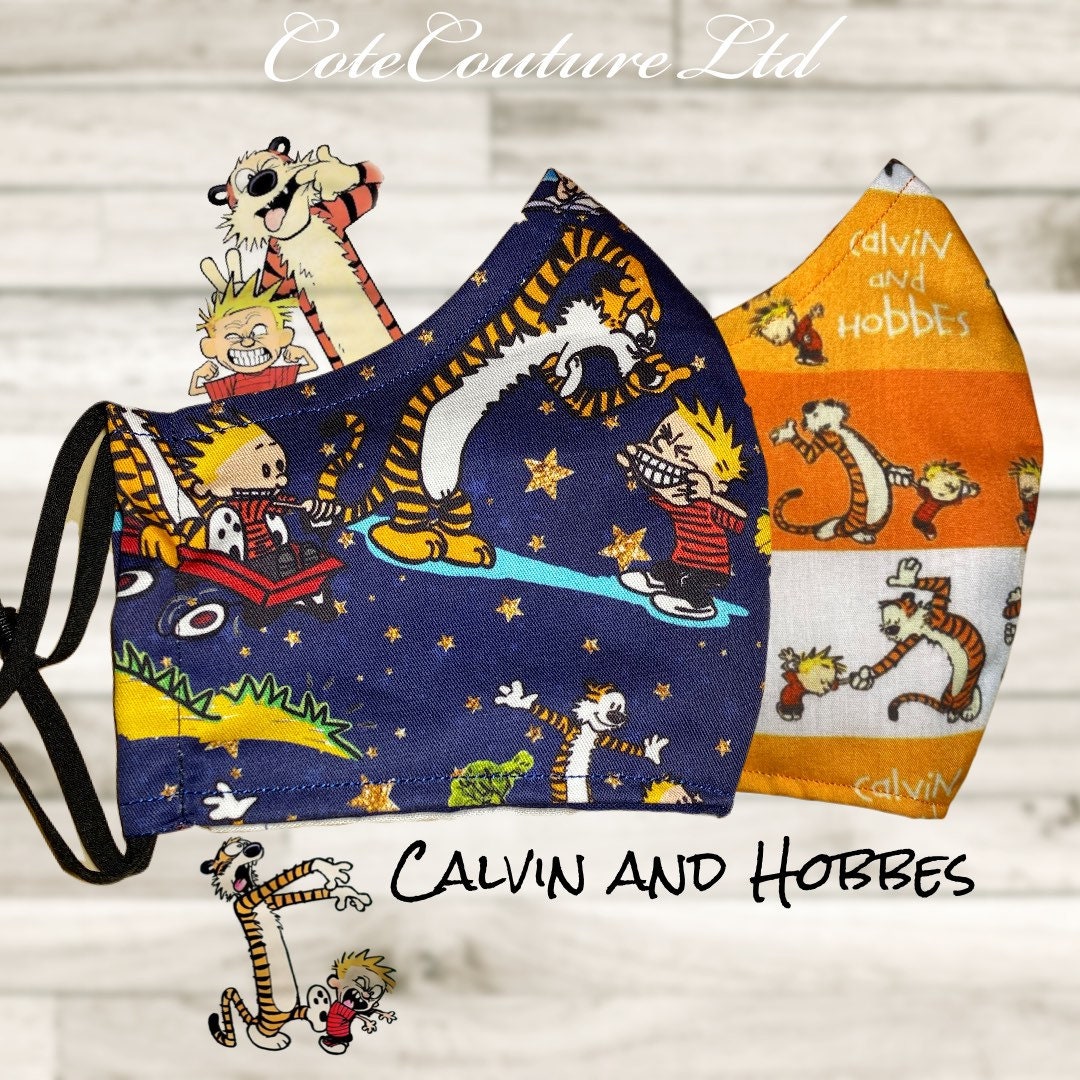Calvin and Hobbes Face Masks; Sunday Comics, Various Prints Available ...