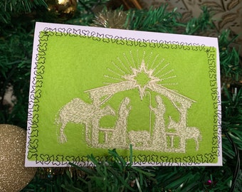 "Nativity scene" greeting card