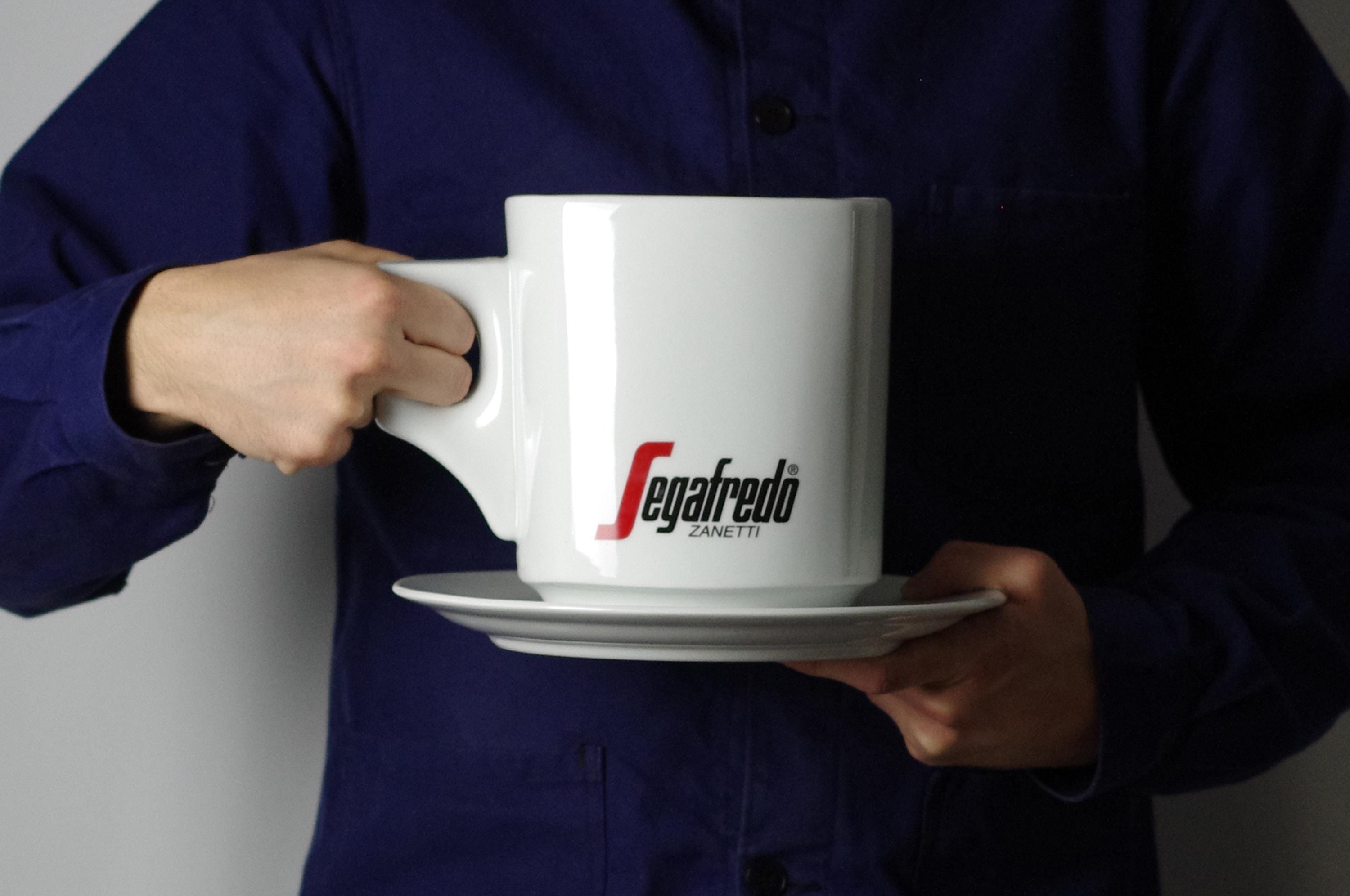 Grande tasse à café expresso italienne, publicité Segafredo Zanetti,  barista - Etsy France