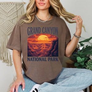 Grand Canyon Shirt, Comfort Colors T-shirt, Long Sleeve Arizona Shirt, National Park Shirt, Hoodie for Adults