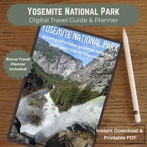 Yosemite National Park Expert Tips Guidebook, Plan Your Trip Book, Adventure Planner, Nature Lover Gift, Travel Advice