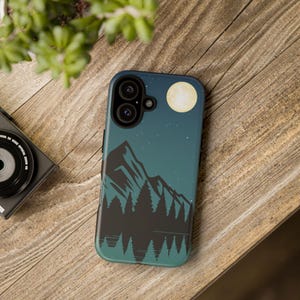 Mountain Phone Case, Nature Inspired Mobile Cover, Outdoor Lover Gift, Mountain Art Case, Phone Accessory, Smartphone Sleeve