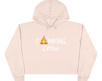 Sweat à capuche court Camping Crew