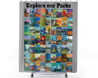 Explore our Parks Shower Curtain