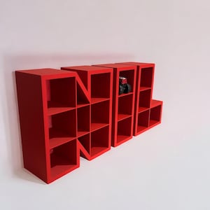 Monstertruck wall storage Toy Car Shelf Monstertruck Display Shelf Car Toy Organizer Kids Room Car Boys Room walldecor Custom Baby letter