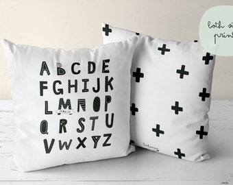 Blue Personalised 'ABC Is For Babies' Novelty Cushion Cover 