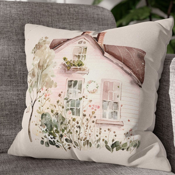 Spring in the cottage country home, Cottagecore Country style Botanical throw Pillow cover, Spring floral Country cottage deco, Mother's day