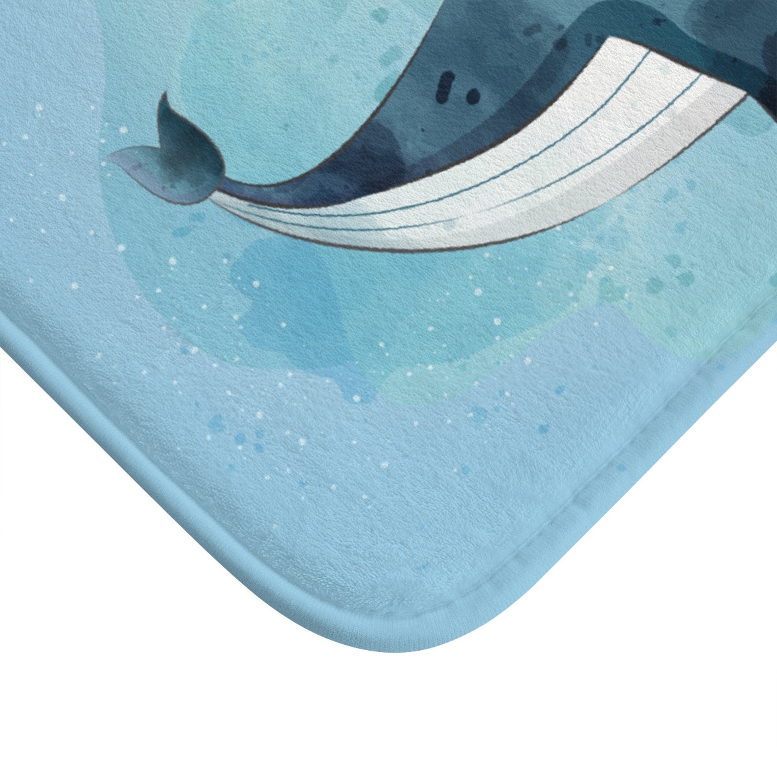 Whale Bath Mat Orca Whale Personalized Kids Bath mat Cute Etsy