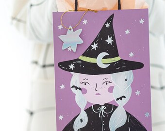 Witch Hocus Pocus Party Bags, Kids Party Bags, Witch Party Bags, Treat Bag, Girls Hocus Pocus Party Bags, Magic Theme