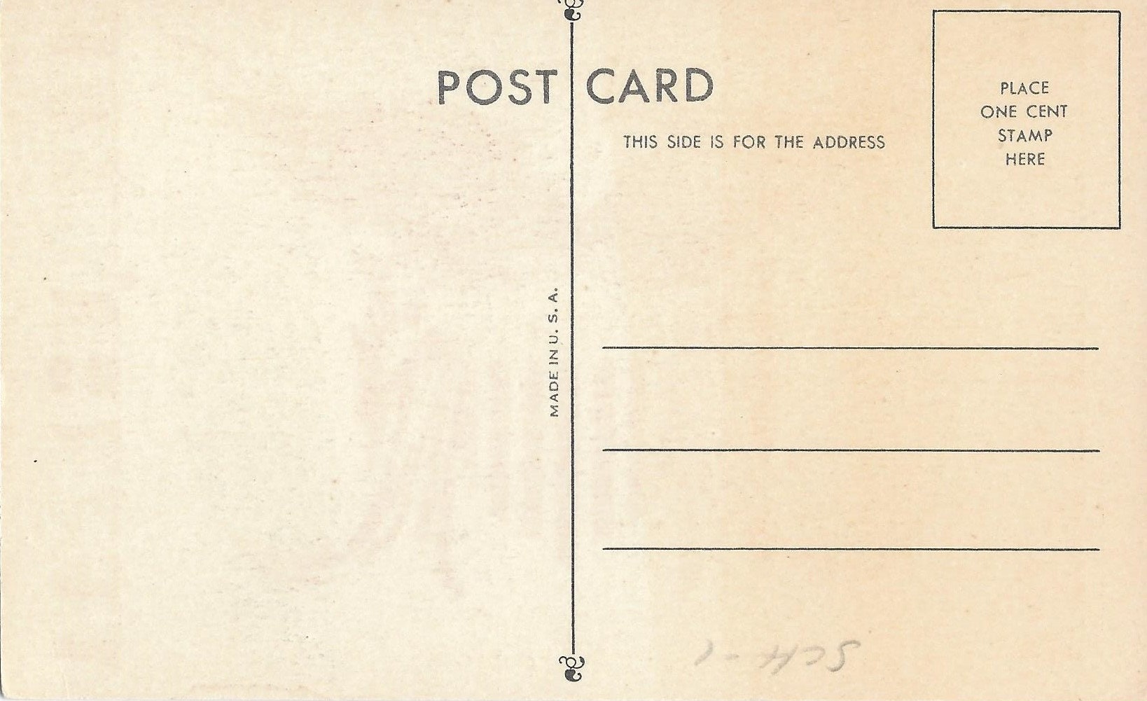 Vintage Postcard Reverse Template. Graphic by norsob · Creative