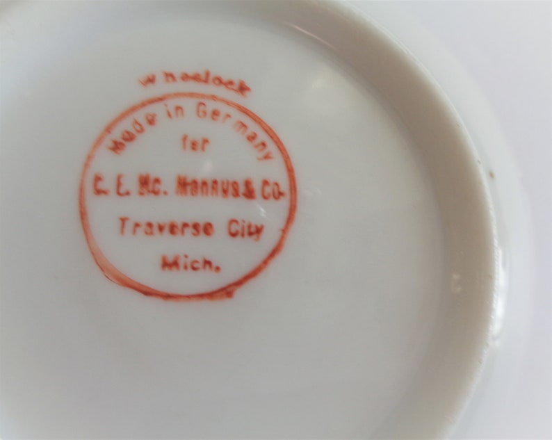Antique Wheelock China Souvenir Plate Traverse City Michigan Etsy