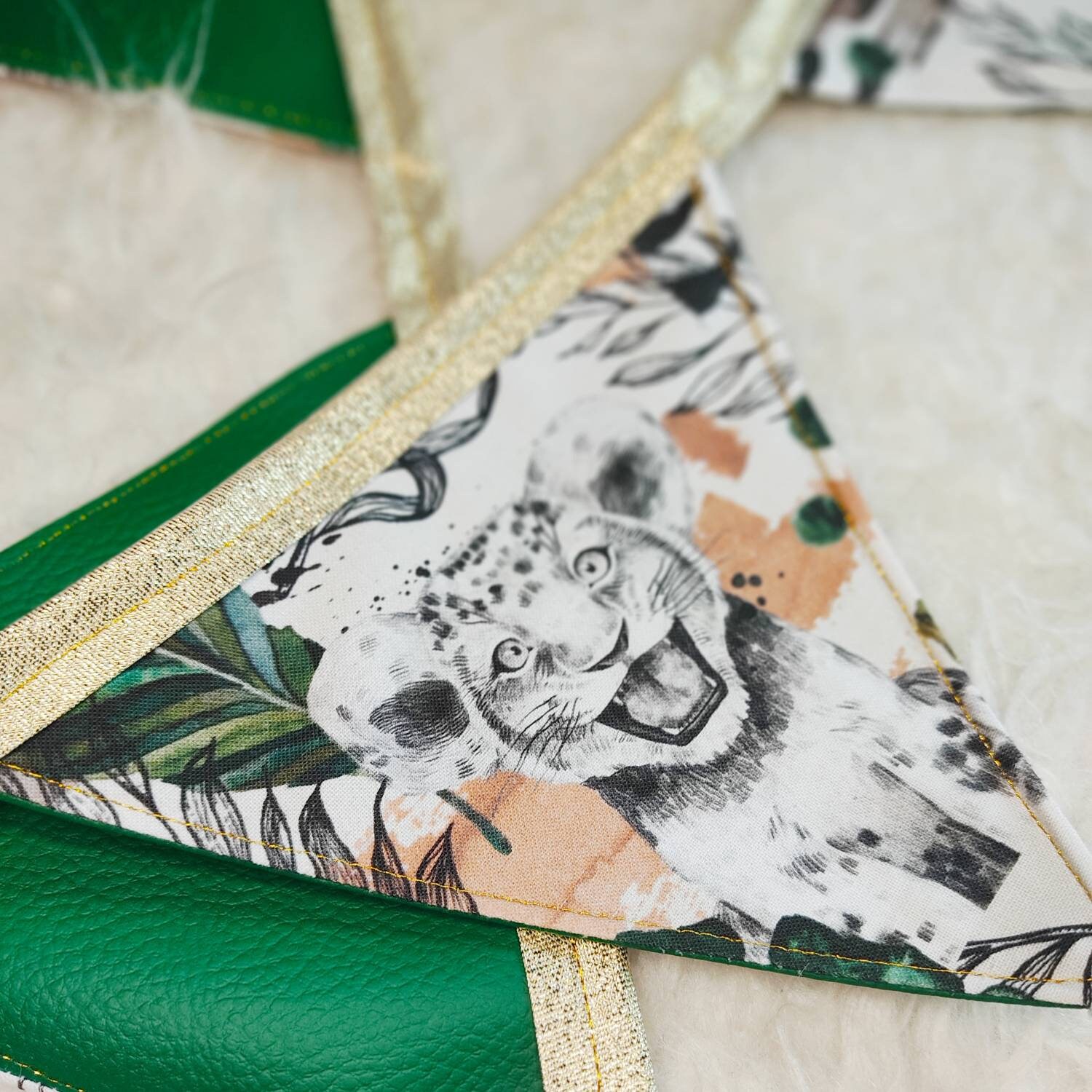 Guirlande Fanions Décoration Anniversaire Chambre Jungle Safari Savane Lapin