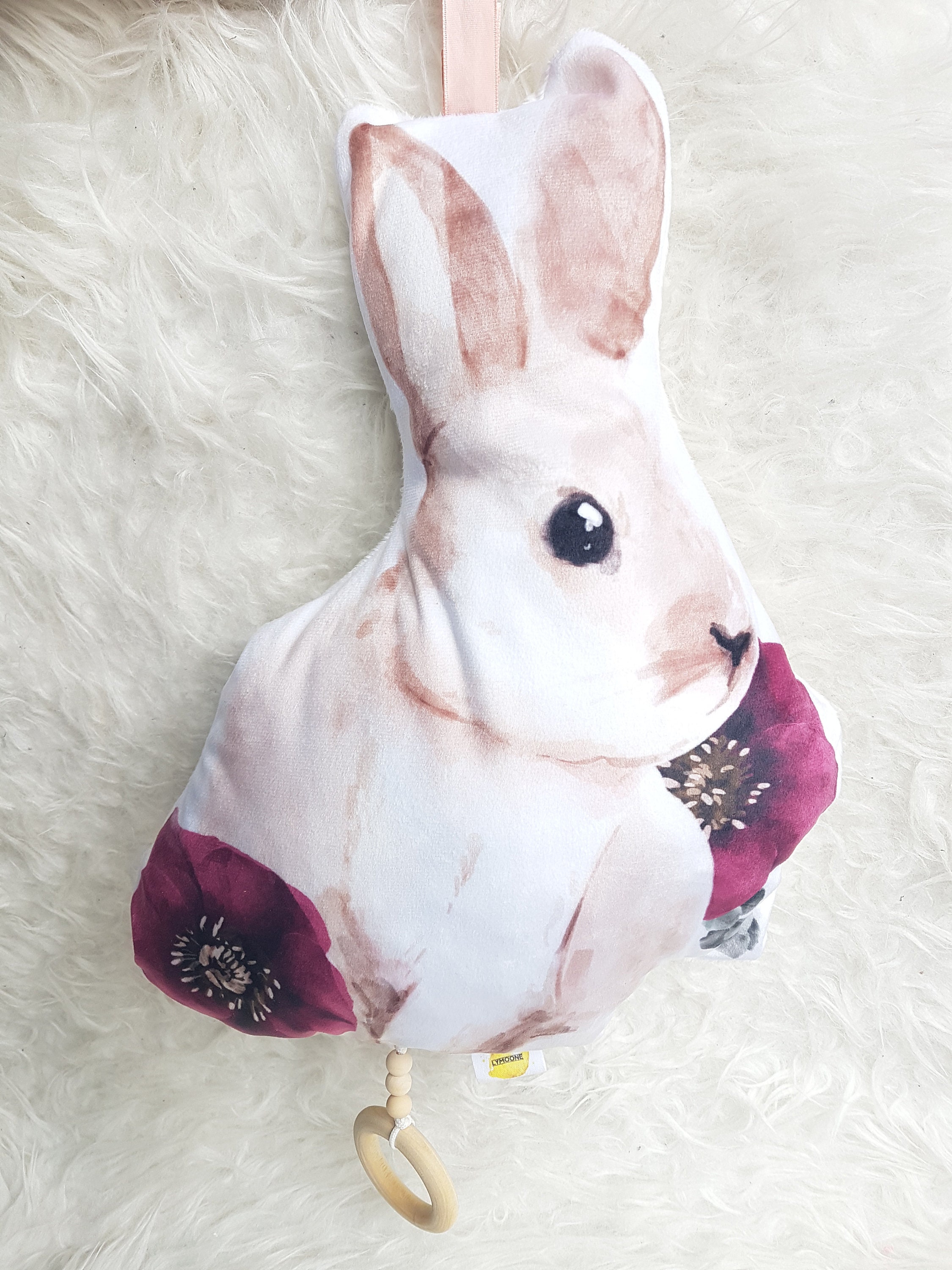 Coussin Musical Lapin Pour Bébé