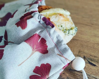 Bread bag washable fabric storage bag