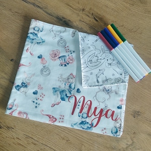 Zero Waste washable coloring book customizable with first name