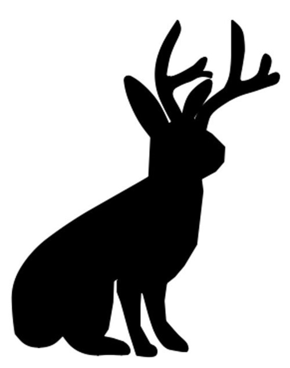 Jackalope Silhouette SVG PNG DXF Files Great for Cricut or Glowforge - Etsy  Denmark
