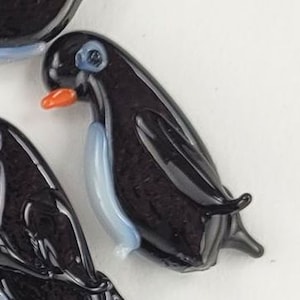 Icon Penguin / pinguino - Dekostein scatter decoration mouth-blown, handmade