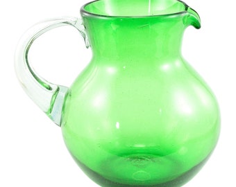 Glass jug UNICOLOR green bola normal 2500ml