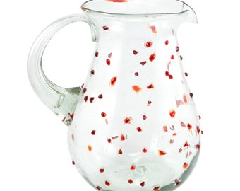 Glaskrug DOTS red pera large 2.000ml