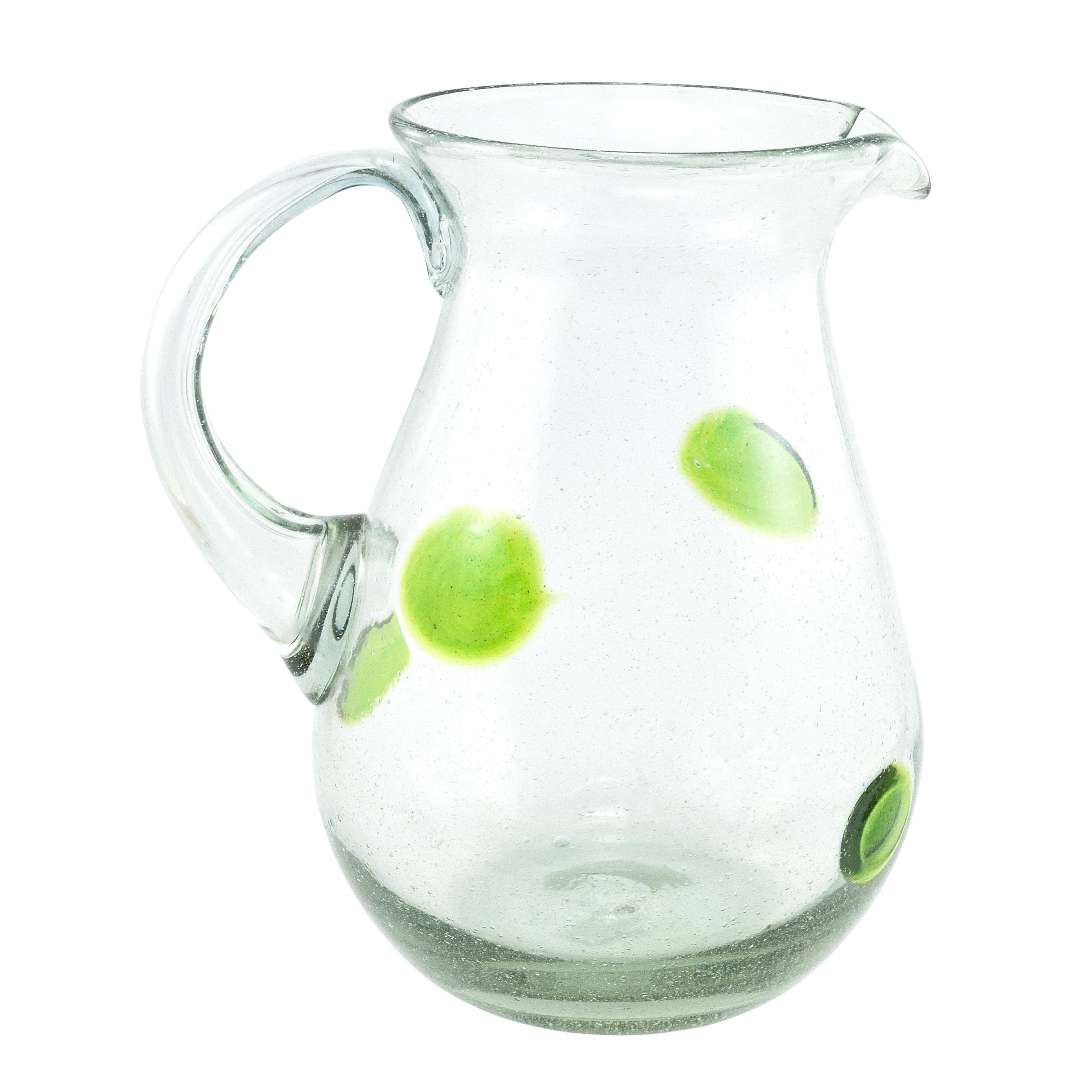 Mokylor Cow Glass Water Pitcher with Glass Cup, 500 ml Cow Print Carafe  Set, Cute Cow Water Carafe Clear glass Bedside Water Carafe And Cup Set for