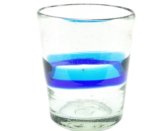 TULUM lowball conical drinking glass, 250ml, Mexico, handmade, mouth-blown