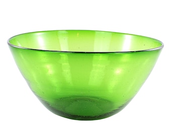 Glass bowl UNICOLOR green large