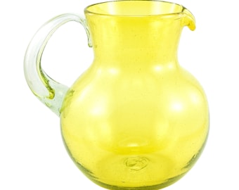 Glass jug UNICOLOR yellow bola normal 2500ml