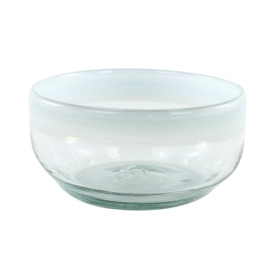 Bol en verre COLOR UP blanc petit 500ml